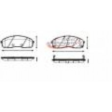 REMSA KİA CARNIVAL 03-06 MDL FREN BALATASI ÖN UYUMLU MOTOR TİPLERİ:2.5i V6-2.9crdi 